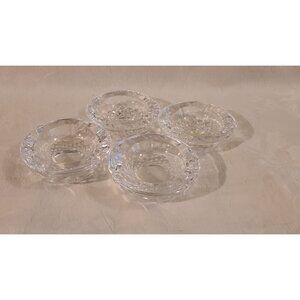 Set of 4 Vintage WATERFORD Crystal Individual Ashtrays Cut Pattern